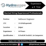 Hydroscope Technology Pvt Ltd Off-Campus Drive 2024 Hiring Experienced Candidates for Software Engineer